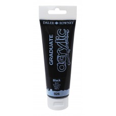 TINTA ACRILICA DALER ROWNEY TUBO DE 120 ML  PRETO 26