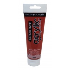 TINTA ACRILICA DALER ROWNEY TUBO DE 120 ML  TERRA SIENA QUEIMADA  201