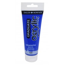 TINTA ACRILICA DALER ROWNEY TUBO DE 120 ML ULTRAMARINO 123