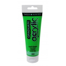 TINTA ACRILICA DALER ROWNEY TUBO DE 120 ML  VERDE FOLHA 355
