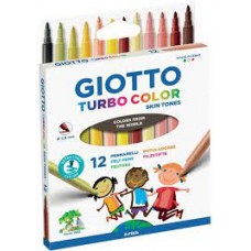 Caneta Hidrocor Giotto Turbo Color skin tones