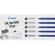 Caneta Nanquim Pilot Drawing Pen 01~08