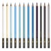 Lapis De Cor Vibes – Tons Oceano – 12 Cores + 1 Lápis 6B 
