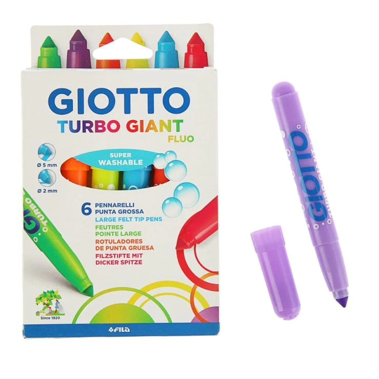 CANETA HIDROCOR GIOTTO TURBO GIANT FLUO
