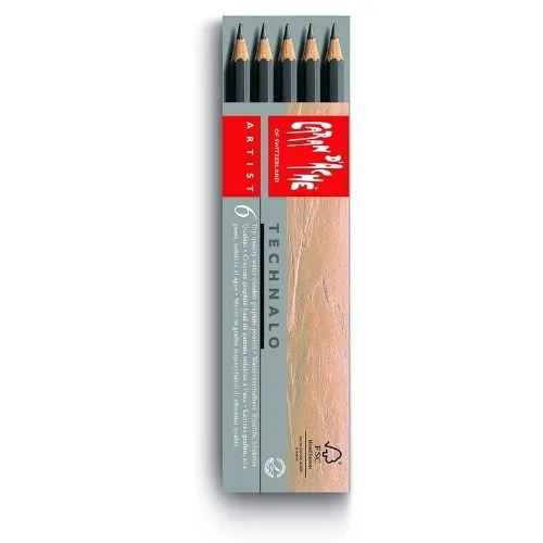 Lápis Para Desenho Técnico Caran D'Ache Technalo KIT COM 6